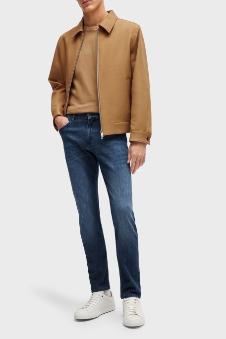 Boss Streç Pamuklu Slim Fit Jeans Erkek Kot Pantolon 50513620 431 LACİVERT - Boss (1)