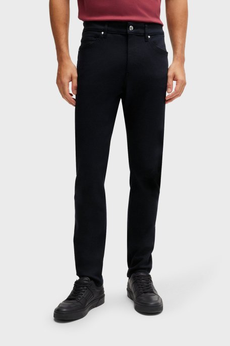 Boss Streç Regular Fit Jeans Erkek Kot Pantolon 50522516 417 LACİVERT - Boss