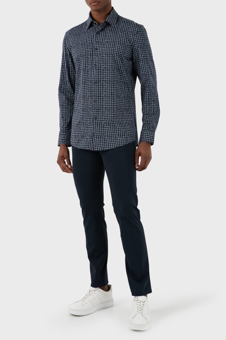 Boss Streç Slim Fit Düz Paça Erkek Pantolon 50505439 404 LACİVERT - Boss