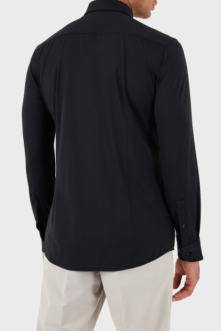 Boss Streç Slim Fit Kent Yaka Casual Erkek Gömlek 50490393 001 SİYAH - Boss (1)