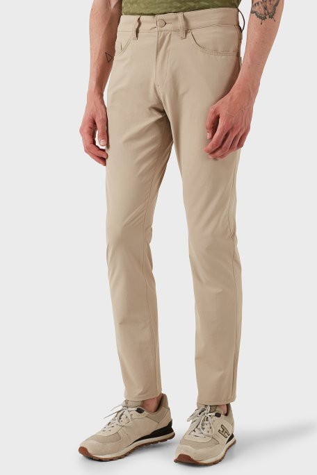 Boss Streç Slim Fit Normal Bel Düz Paça Erkek Pantolon 50530863 275 BEJ - Boss (1)