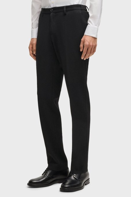 Boss Streç Slim Fit Normal Bel Düz Paça Kumaş Erkek Pantolon 50535084 001 SİYAH - Boss (1)