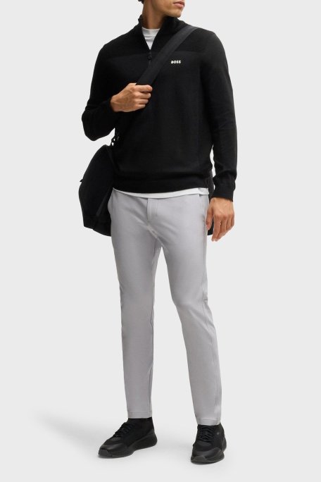 Boss Streç Su İtici Slim Fit Normal Bel Dar Paça Jogger Erkek Pantolon 50534303 054 GRİ - Boss (1)