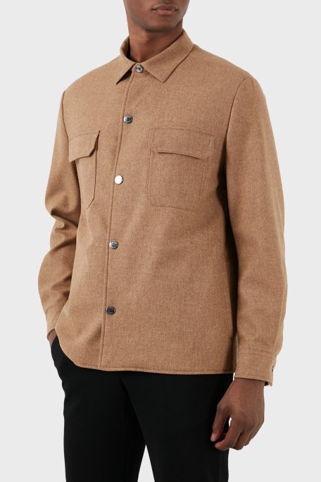 Boss Streç Yünlü Relaxed Fit Erkek Ceket 50502549 260 KAHVE - Boss