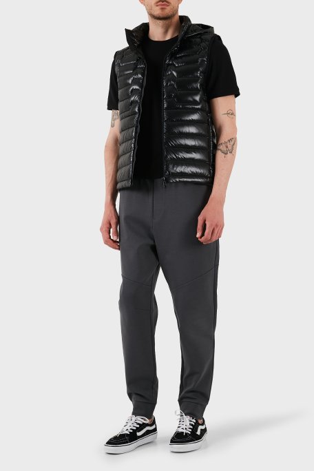 Boss Su İtici Regular Fit Kuş Tüyü Dolgulu Çıkarılabilir Kapüşonlu Şişme Erkek Yelek 50529691 001 SİYAH - Boss (1)