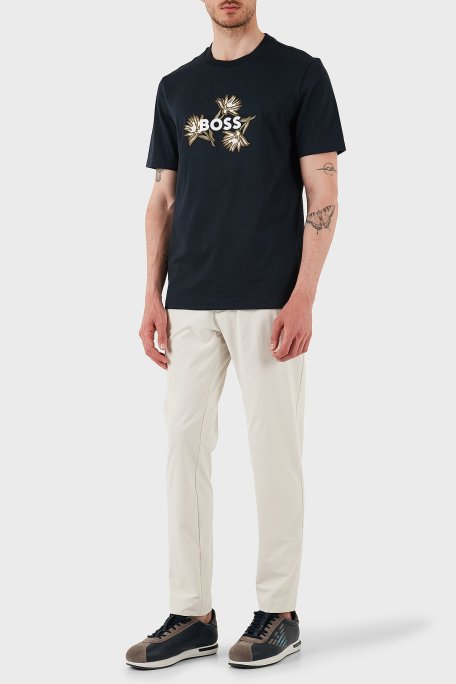 Boss Tapered Fit Normal Bel Daralan Paça Erkek Pantolon 50538087 131 EKRU - Boss (1)