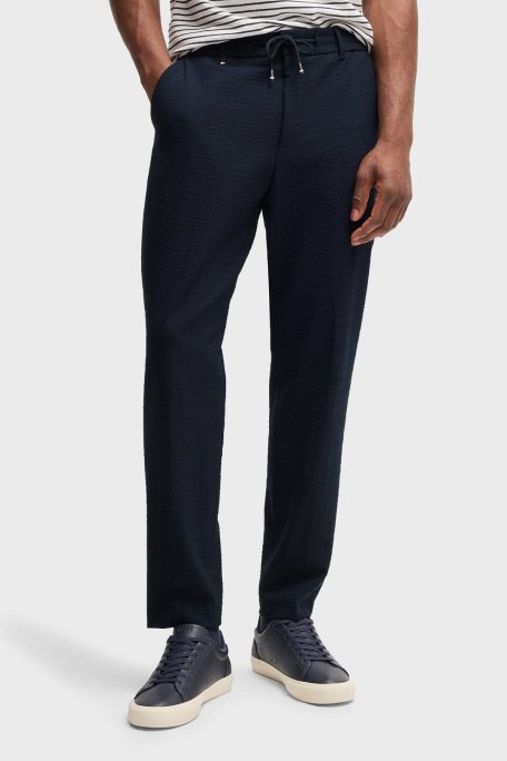 Boss Tapered Fit Normal Bel Daralan Paça Erkek Pantolon 50540791 404 LACİVERT - Boss