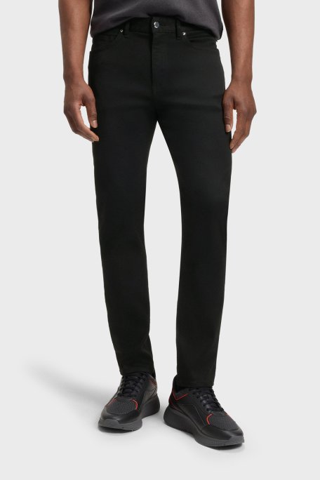 Boss Tapered Fit Normal Bel Daralan Paça Jeans Erkek Kot Pantolon 50550924 003 SİYAH - Boss (1)