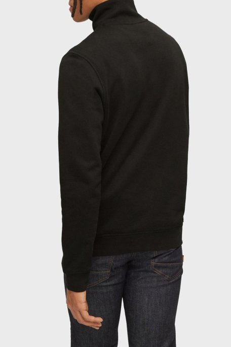 Boss Yarım Fermuarlı Regular Fit % 100 Pamuk Erkek Sweat 50468926 001 SİYAH - Boss (1)