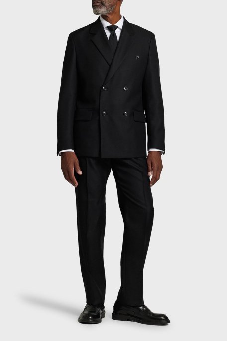 Boss Yünlü Kruvaze Klasik Erkek Ceket 50527943 001 SİYAH - Boss (1)