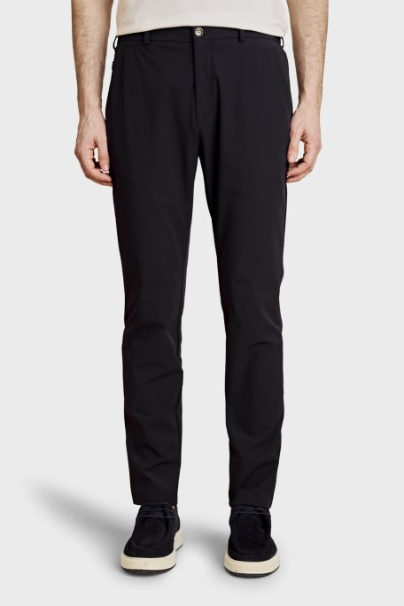 Brooks Brothers Slim Fit Normal Bel Dar Paça Jogger Erkek Pantolon BBSS26MPT011137 Lacivert - Brooks Brothers