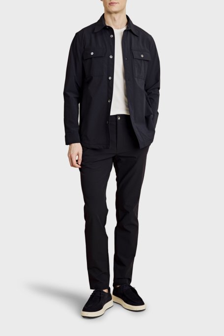 Brooks Brothers Slim Fit Normal Bel Dar Paça Jogger Erkek Pantolon BBSS26MPT011137 Lacivert - Brooks Brothers (1)