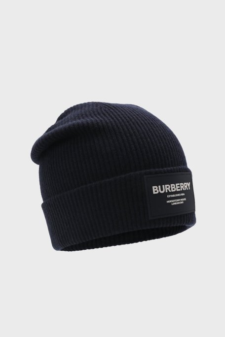 Burberry % 100 Yün Çocuk Bere 8047611 MIDNIGHT LACİVERT - Burberry