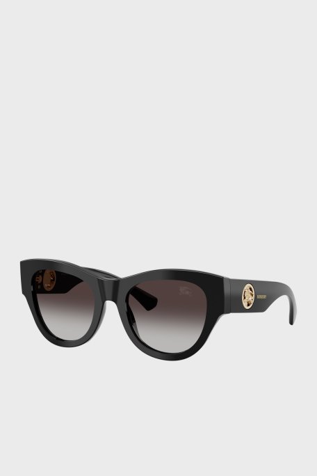 Burberry Logolu Güneş Bayan Gözlük 0BE4491 30018G 52 Siyah - Burberry