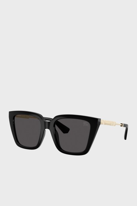 Burberry Logolu Kare Güneş Bayan Gözlük 0BE4473U 300187 52 Siyah - Burberry