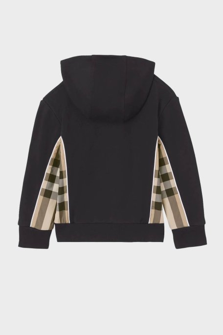 Burberry Pamuklu Fermuarlı Kapüşonlu Çocuk Sweat 8047427 BLACK SİYAH - Burberry (1)