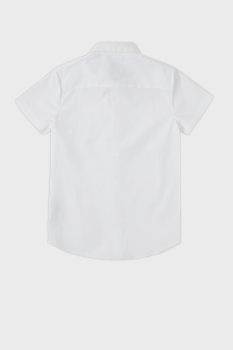 Burberry Streç Pamuklu Kısa Kollu Çocuk Gömlek 8048278 WHITE BEYAZ - Burberry (1)