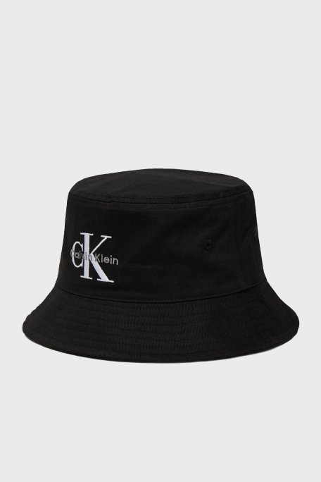 Calvin Klein % 100 Pamuk Logolu Bucket LV04K5017GUB1 Bayan Şapka LV04K5017G UB1 SİYAH - Calvin Klein