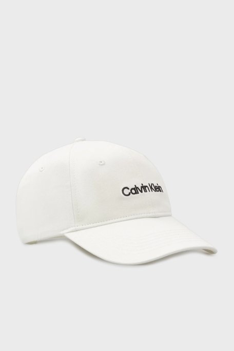 Calvin Klein % 100 Pamuk Logolu LV04F5003GYAF Bayan Şapka LV04F5003G YAF BEYAZ - Calvin Klein