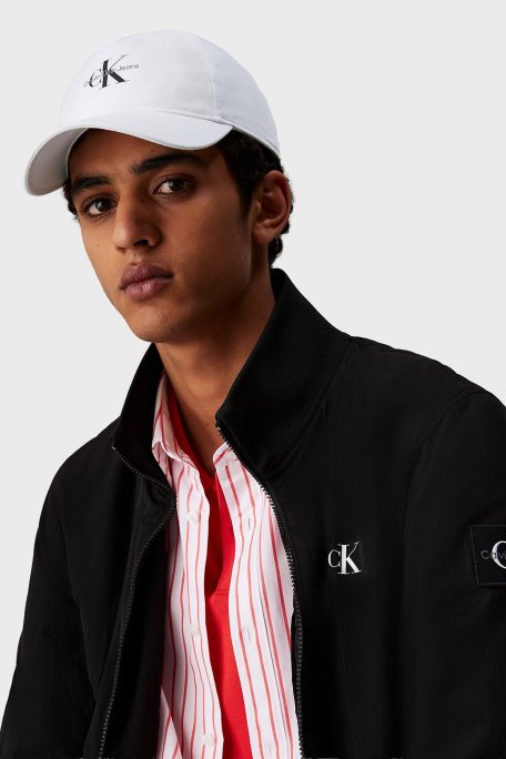 Calvin Klein % 100 Pamuk Logolu LV04G5032GYAF Erkek Şapka LV04G5032G YAF BEYAZ - Calvin Klein (1)