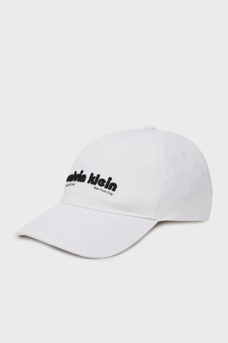 Calvin Klein % 100 Pamuk Logolu LV04G5061GYAA Erkek Şapka LV04G5061G YAA BEYAZ - Calvin Klein