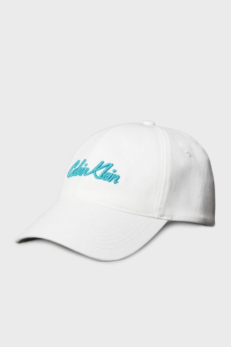 Calvin Klein % 100 Pamuk Logolu LV04K5044GYAA Bayan Şapka LV04K5044G YAA BEYAZ - Calvin Klein