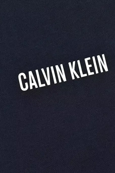 Calvin Klein % 100 Pamuk Regular Fit Bisiklet Yaka KM0KM01146CEF Erkek T Shirt KM0KM01146 CEF LACİVERT - Calvin Klein (1)