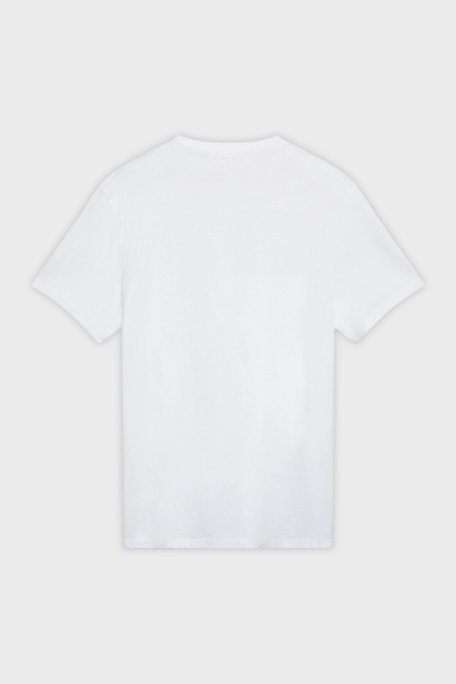 Calvin Klein % 100 Pamuk Regular Fit Bisiklet Yaka LV14RF804GYAF Erkek T Shirt LV14RF804G YAF BEYAZ - Calvin Klein (1)