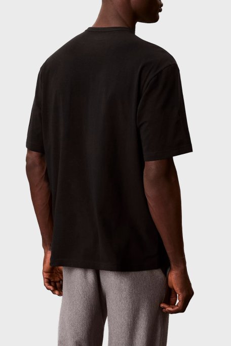 Calvin Klein % 100 Pamuk Relaxed Fit Bisiklet Yaka LV00NM2972UB1 Erkek T Shirt LV00NM2972 UB1 SİYAH - Calvin Klein (1)