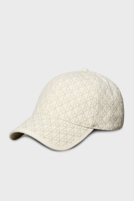 Calvin Klein % 100 Pamuk Tamamı Logolu LV04F5036G2XB Bayan Şapka LV04F5036G 2XB EKRU - Calvin Klein