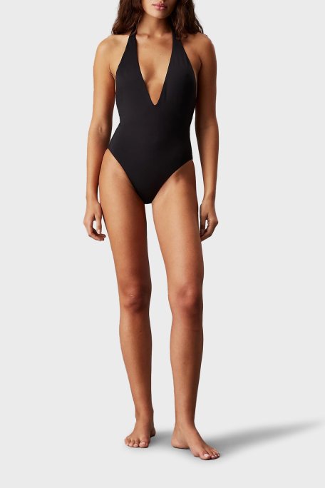 Calvin Klein Boyundan Bağlamalı KW0KW02710BEH Bayan Mayo KW0KW02710 BEH SİYAH - Calvin Klein (1)