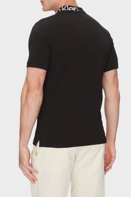Calvin Klein Büyük Beden Regular Fit Düğmeli K10K114569BEH Erkek Polo Yaka T Shirt K10K114569 BEH SİYAH - Calvin Klein (1)