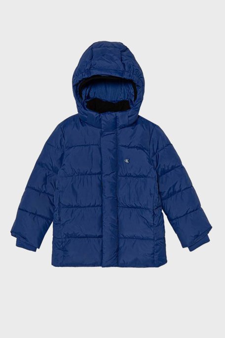 Calvin Klein Comfort Fit Logolu IB0IB01276C6Z Çocuk Mont IB0IB01276 C6Z MAVİ - Calvin Klein