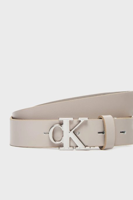 Calvin Klein Deri Logolu LV04K7017GRMU Bayan Kemer LV04K7017G RMU KAHVE - Calvin Klein