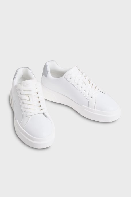 Calvin Klein Deri Logolu Sneaker HW0HW0298805Y Bayan Ayakkabı HW0HW02988 05Y BEYAZ - Calvin Klein (1)