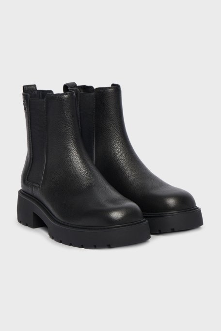 Calvin Klein Elastik Yan Bantlı Deri YW0YW02072BEH Bayan Bot YW0YW02072 BEH SİYAH - Calvin Klein (1)