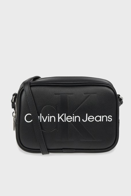 Calvin Klein Fermuarlı Ayarlanabilir Omuz Askılı Camera K60K610275BDS Kadın Çanta K60K610275 BDS SİYAH - Calvin Klein
