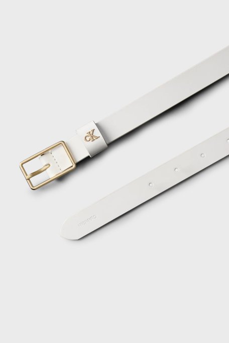 Calvin Klein Hakiki Deri Logolu LV04F7050GYYQ Bayan Kemer LV04F7050G YYQ BEYAZ - Calvin Klein (1)