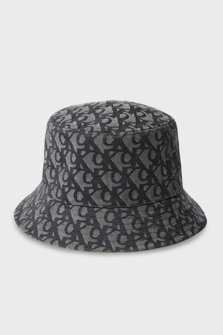 Calvin Klein Jakarlı Logolu Bucket LV04K5059GUB1 Bayan Şapka LV04K5059G UB1 SİYAH - Calvin Klein