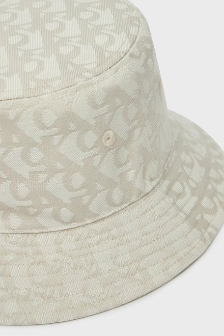 Calvin Klein Jakarlı Logolu Bucket LV04K5059GX7M Bayan Şapka LV04K5059G X7M KREM - Calvin Klein (1)