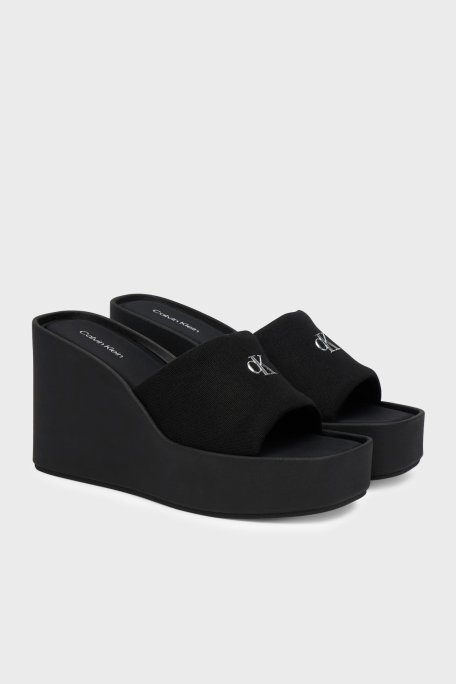 Calvin Klein Kanvas Platform Topuklu HW0HW031340GJ Kadın Sandalet HW0HW03134 0GJ SİYAH - Calvin Klein (1)