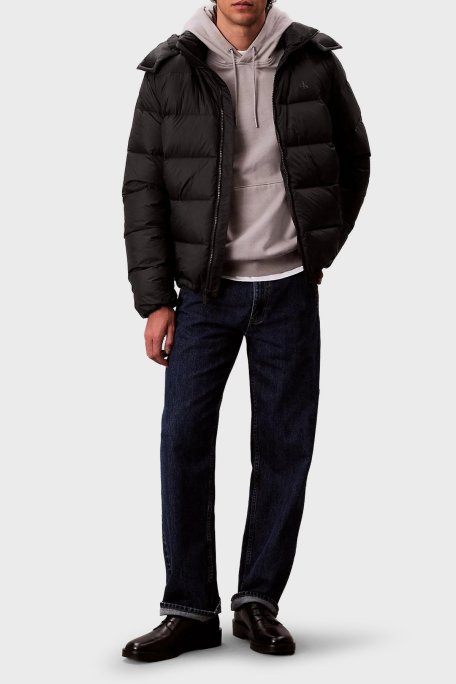 Calvin Klein Kapitoneli Regular Fit Çıkarılabilir Kapüşonlu LV04RC518GUB1 Erkek Mont LV04RC518G UB1 SİYAH - Calvin Klein (1)