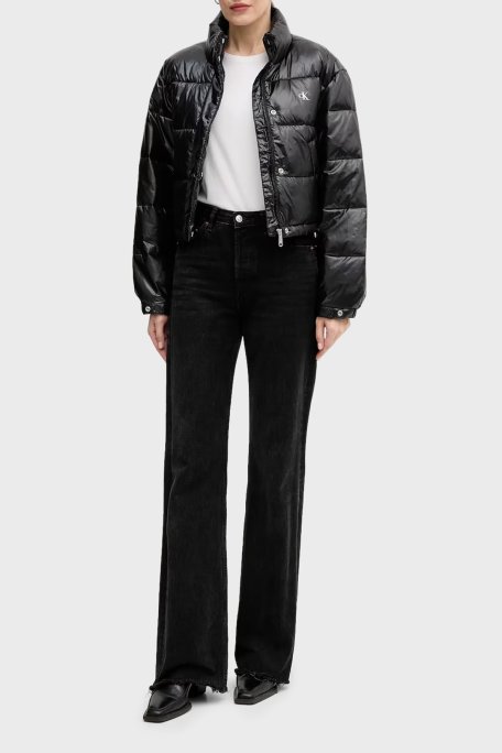 Calvin Klein Kapitoneli Regular Fit Dik Yaka Şişme LV047D504GUB1 Bayan Mont LV047D504G UB1 SİYAH - Calvin Klein (1)