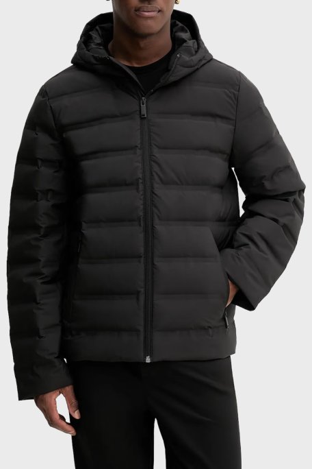 Calvin Klein Kapitoneli Regular Fit Kapüşonlu Şişme LV04LD521GUB1 Erkek Mont LV04LD521G UB1 SİYAH - Calvin Klein