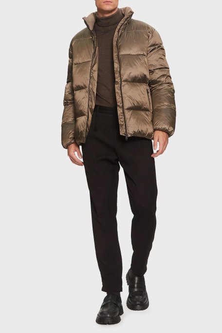 Calvin Klein Kapitoneli Regular Fit Parlak Görünümlü Dik Yaka Şişme J30J326097PAV Erkek Mont J30J326097 PAV BAKIR - Calvin Klein (1)