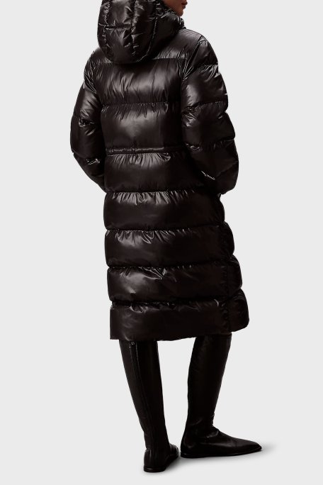 Calvin Klein Kapitoneli Relaxed Fit Kapüşonlu Uzun Şişme LV047D506GUB1 Bayan Mont LV047D506G UB1 SİYAH - Calvin Klein (1)