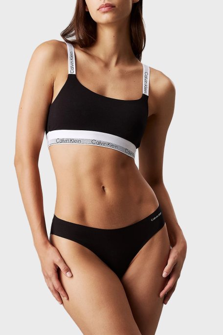 Calvin Klein Logo Bantlı Sporcu 000QF7970EUB1 Bayan Sütyen 000QF7970E UB1 SİYAH - Calvin Klein