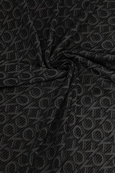 Calvin Klein Logo Baskılı 130 x 130 cm Modal LV04F8054GUB1 Bayan Şal LV04F8054G UB1 SİYAH - Calvin Klein (1)