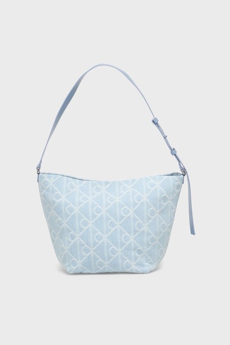 Calvin Klein Logo Nakışlı Ayarlanabilir Askılı LV04F3432GYBZ Bayan Çanta LV04F3432G YBZ MAVİ - Calvin Klein