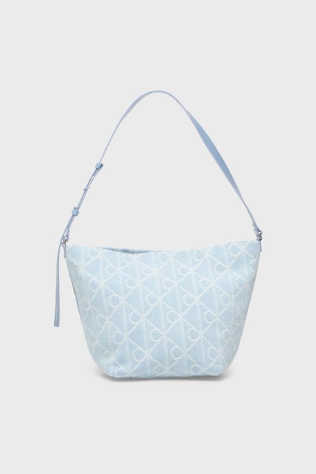 Calvin Klein Logo Nakışlı Ayarlanabilir Askılı LV04F3432GYBZ Bayan Çanta LV04F3432G YBZ MAVİ - Calvin Klein (1)